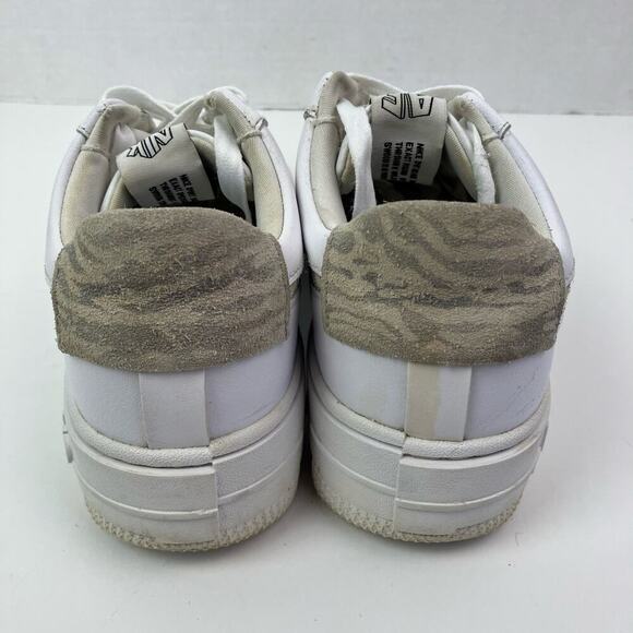 Nike Air Force 1 Pixel SE Zebra Sneakers Low Top Platform Womens Sz 7 White Gray - Picture 10 of 16